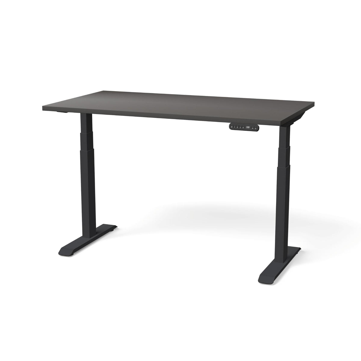Elektriski augstumā regulējams galds NUWO GEN2-Antracīts-Melna-130 x 70-Ergostock