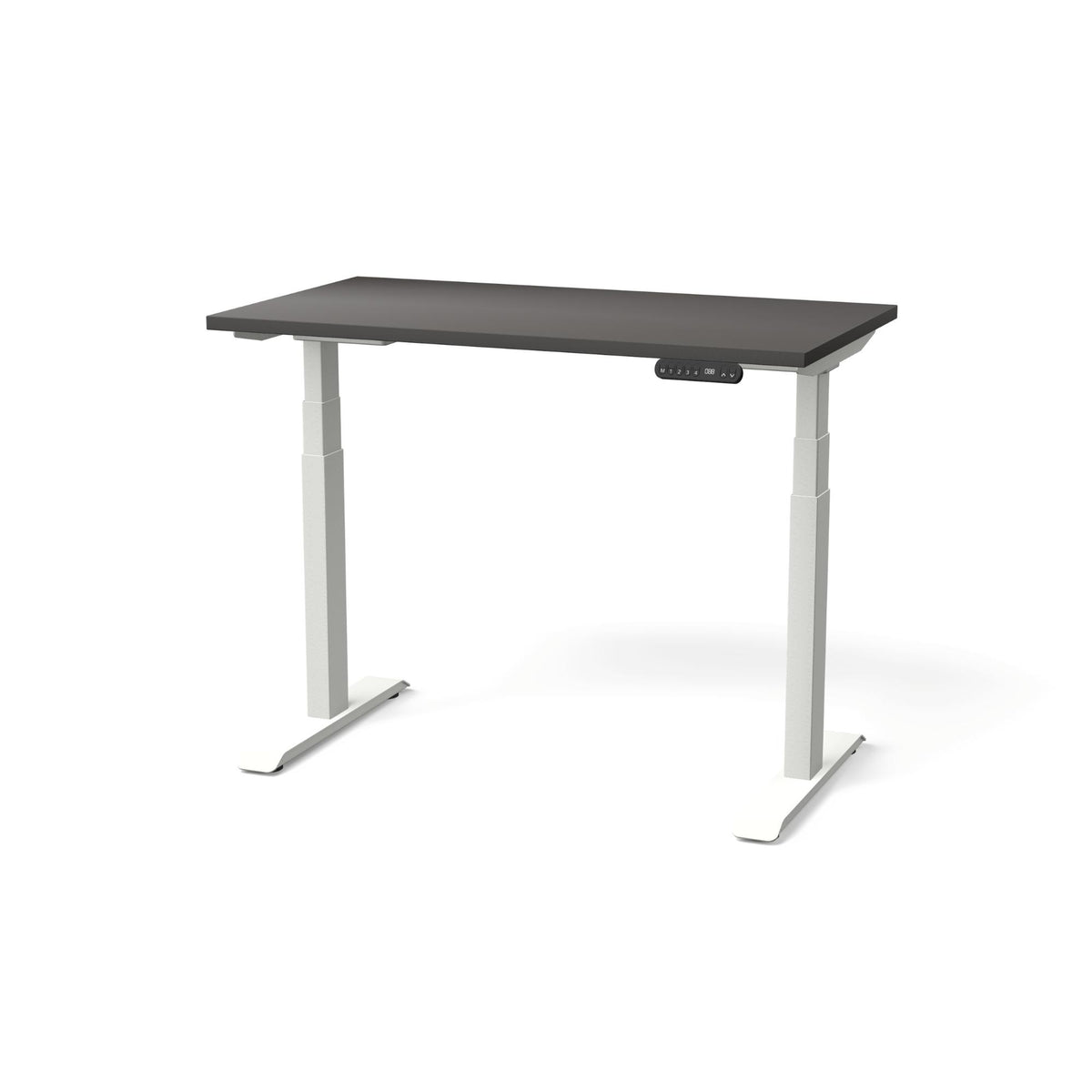 Elektriski augstumā regulējams galds NUWO GEN2 – Antracīts / Balta / 110 x 60