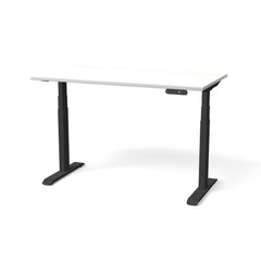 Elektriski augstumā regulējams galds NUWO GEN2-Balta-Melna-130 x 70-Ergostock