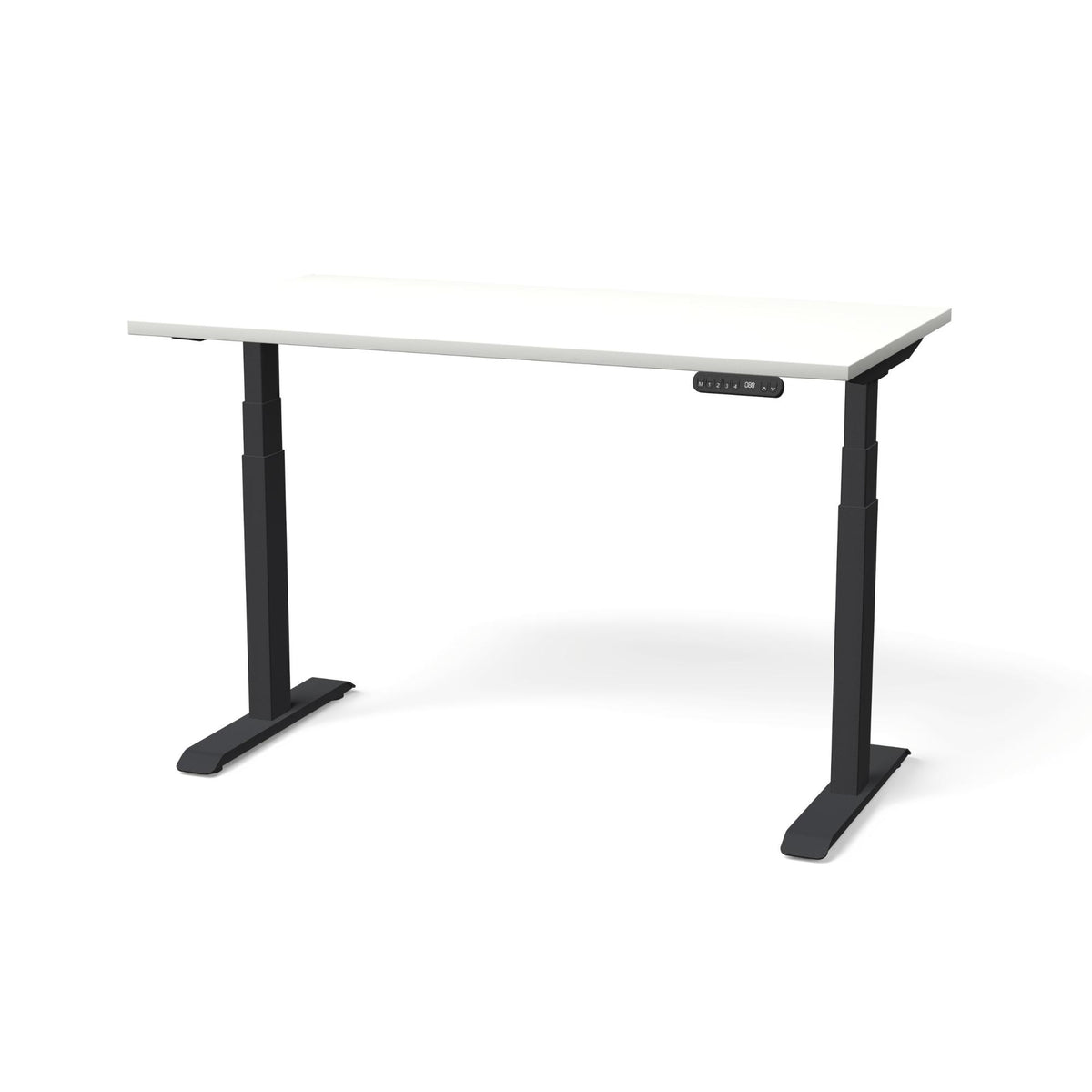 Elektriski augstumā regulējams galds NUWO GEN2-Balta-Melna-130 x 70-Ergostock