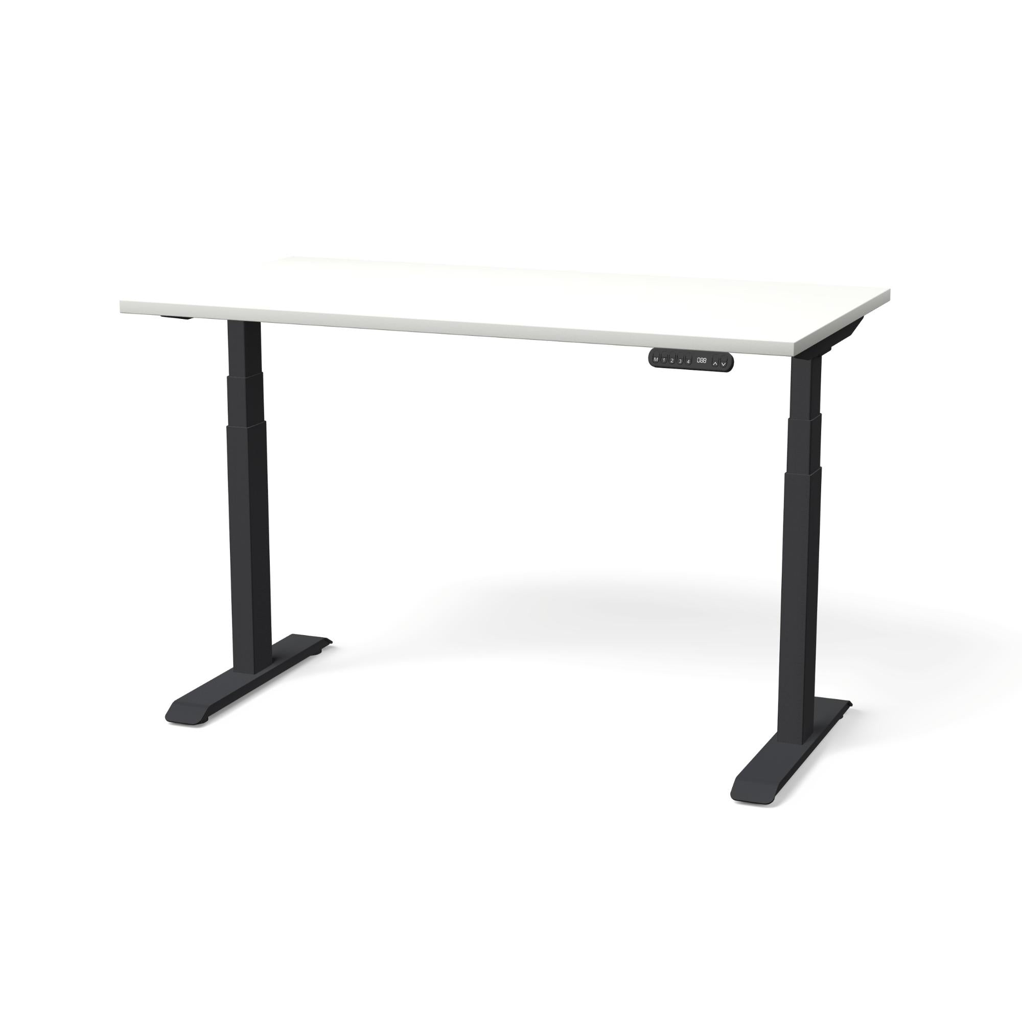 Elektriski augstumā regulējams galds NUWO GEN2-Balta-Melna-130 x 70-Ergostock