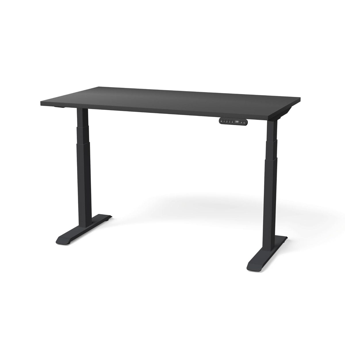 Elektriski augstumā regulējams galds NUWO GEN2-Melna-Melna-130 x 70-Ergostock