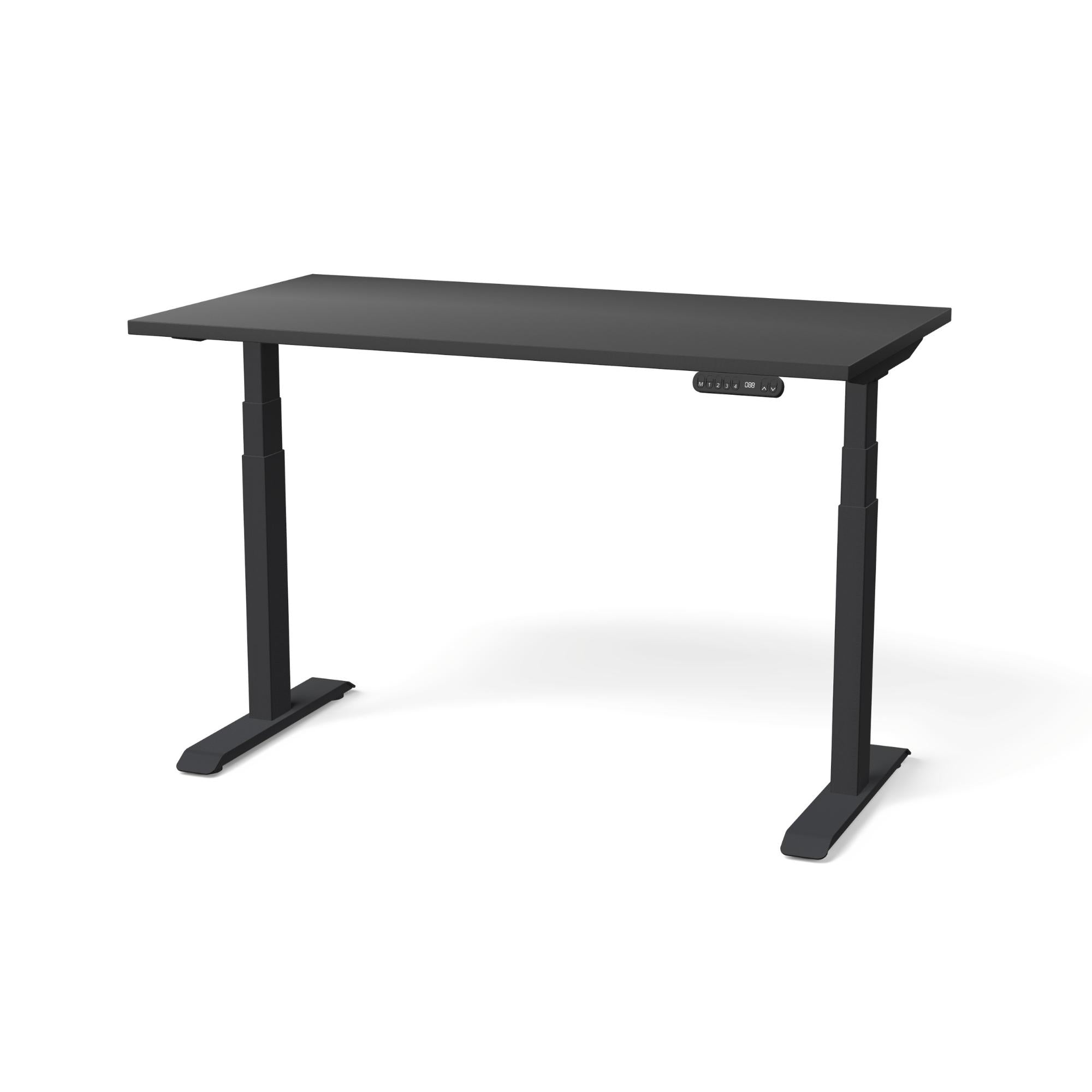 Elektriski augstumā regulējams galds NUWO GEN2-Melna-Melna-130 x 70-Ergostock