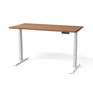Elektriski augstumā regulējams galds NUWO GEN2-Riekstkoks-Balta-140 x 70-Ergostock