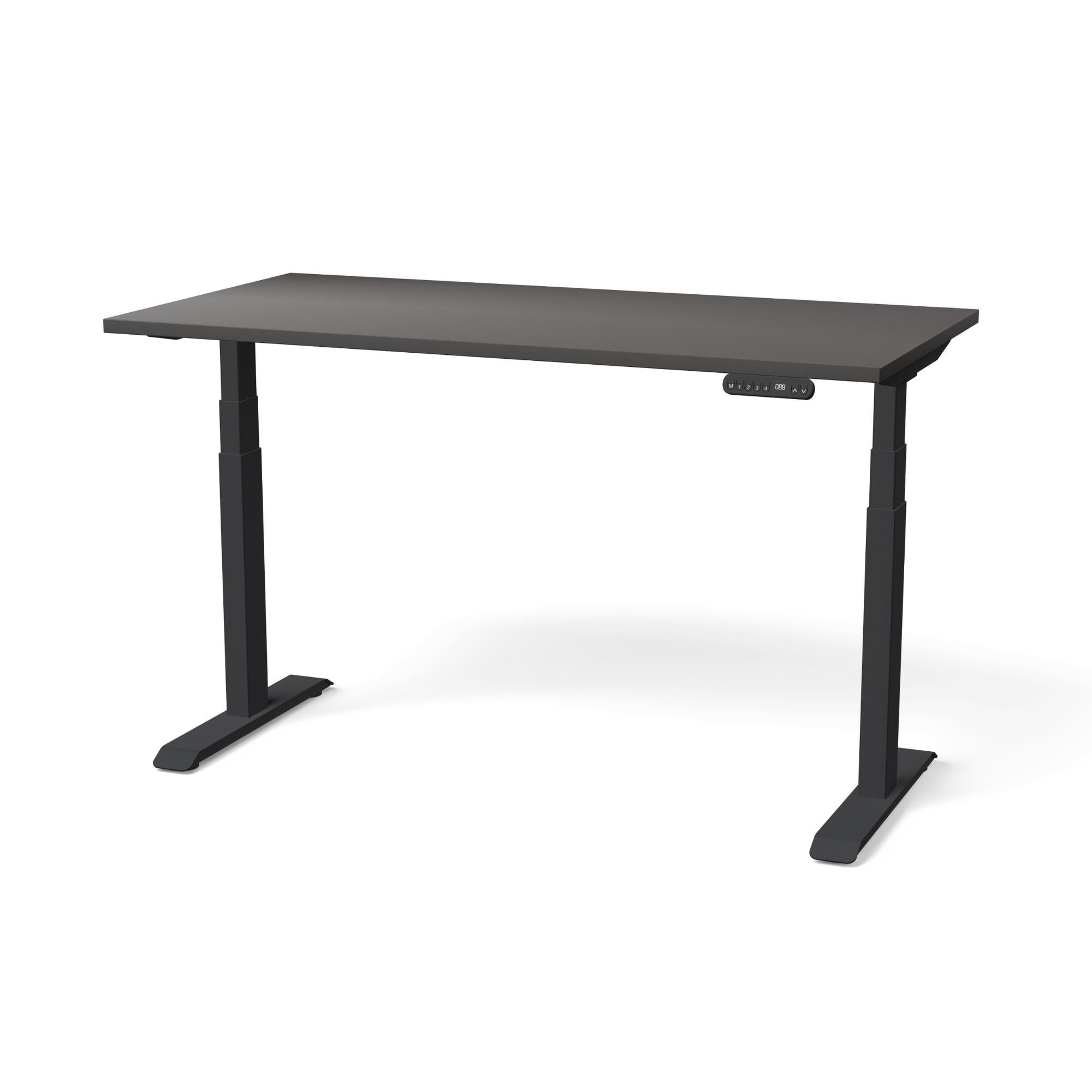 Elektriski augstumā regulējams galds NUWO GEN2-Antracīts-Melna-140 x 70-Ergostock
