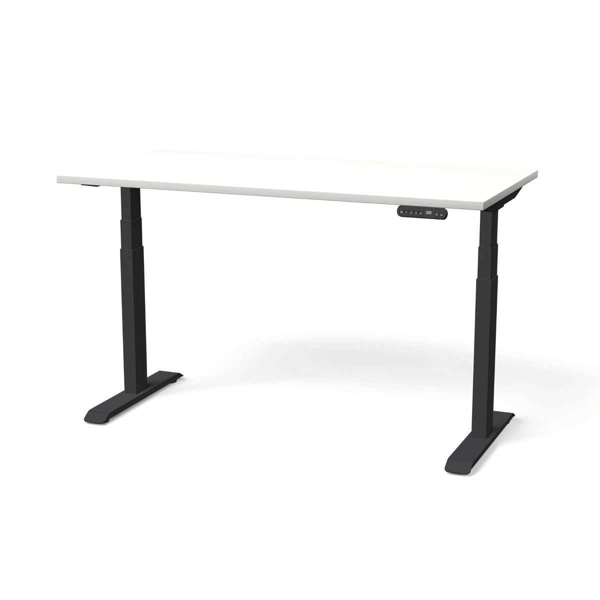 Elektriski augstumā regulējams galds NUWO GEN2-Balta-Melna-140 x 70-Ergostock
