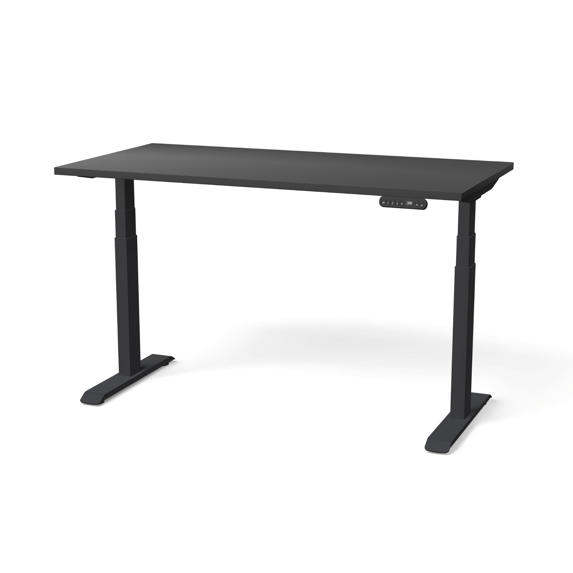 Elektriski augstumā regulējams galds NUWO GEN2-Melna-Melna-140 x 70-Ergostock