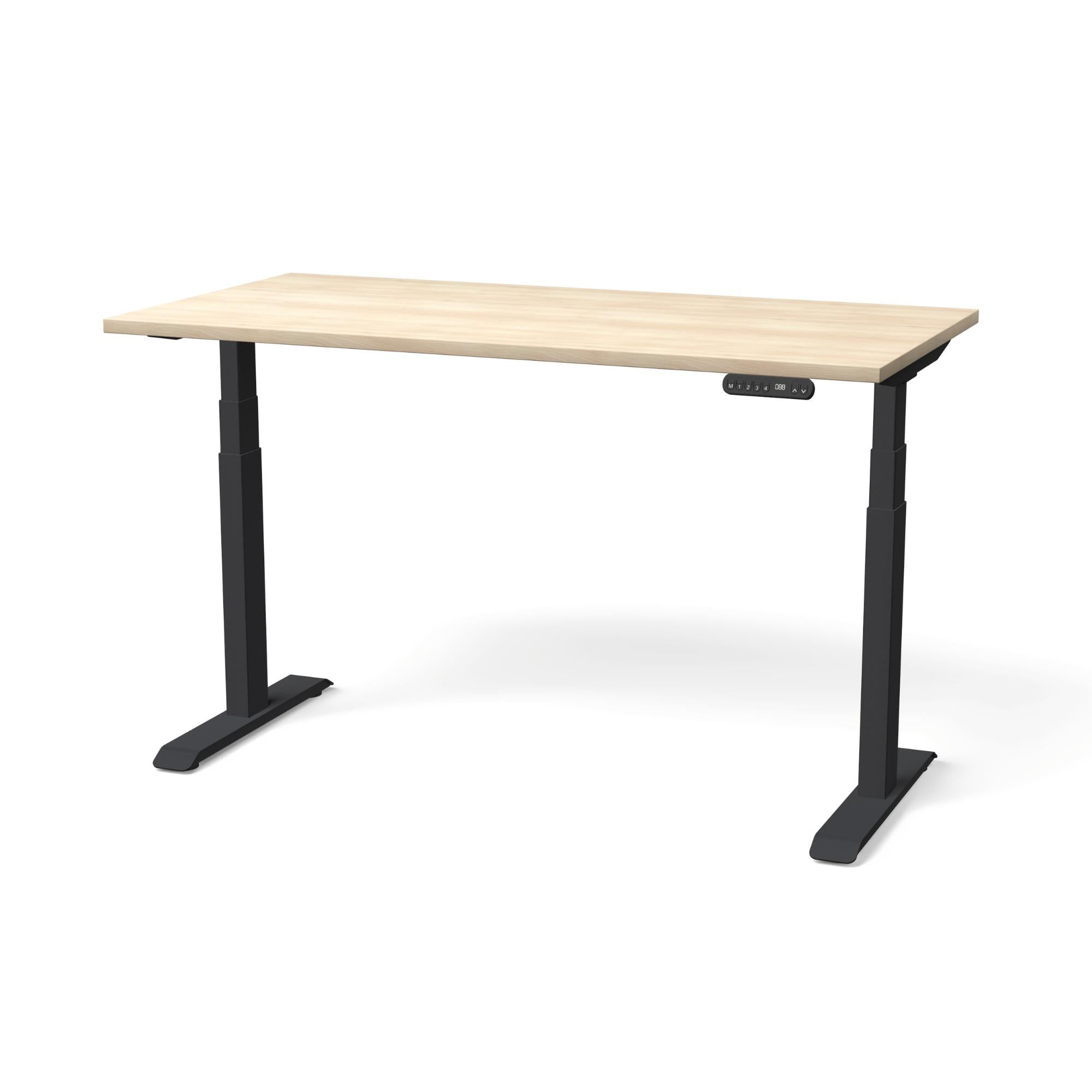 Elektriski augstumā regulējams galds NUWO GEN2-Nabucco-Melna-140 x 70-Ergostock