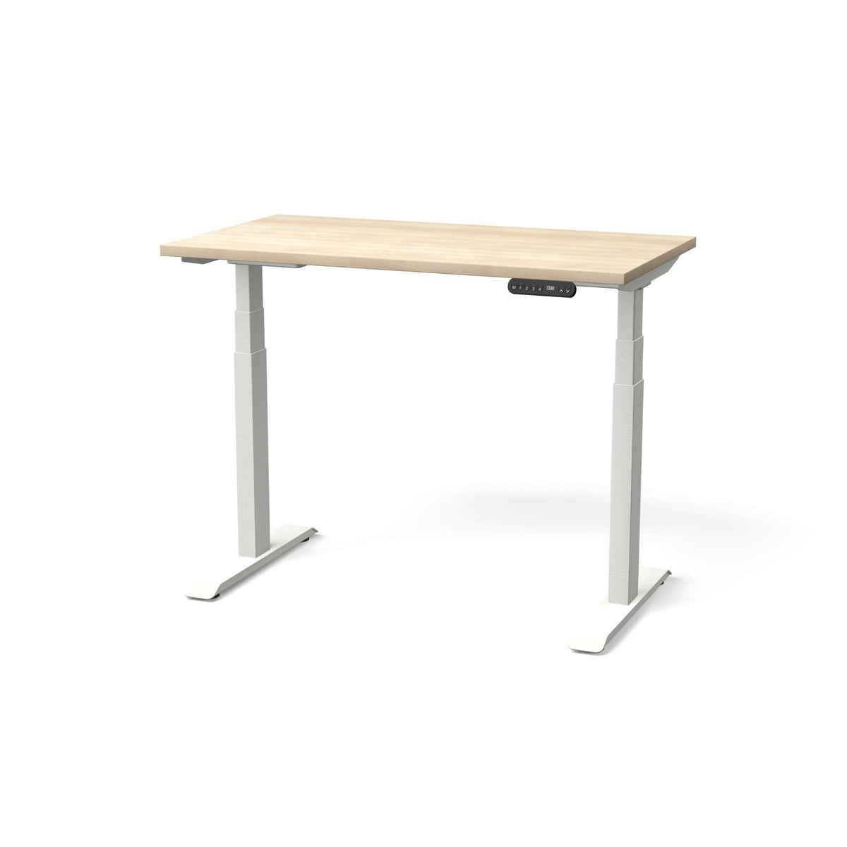 Elektriski augstumā regulējams galds NUWO GEN2 – Nabucco / Balta / 110 x 60