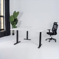 Elektriski augstumā regulējams galds Prestige Line L forma 200 cm x 200 cm-Ergostock