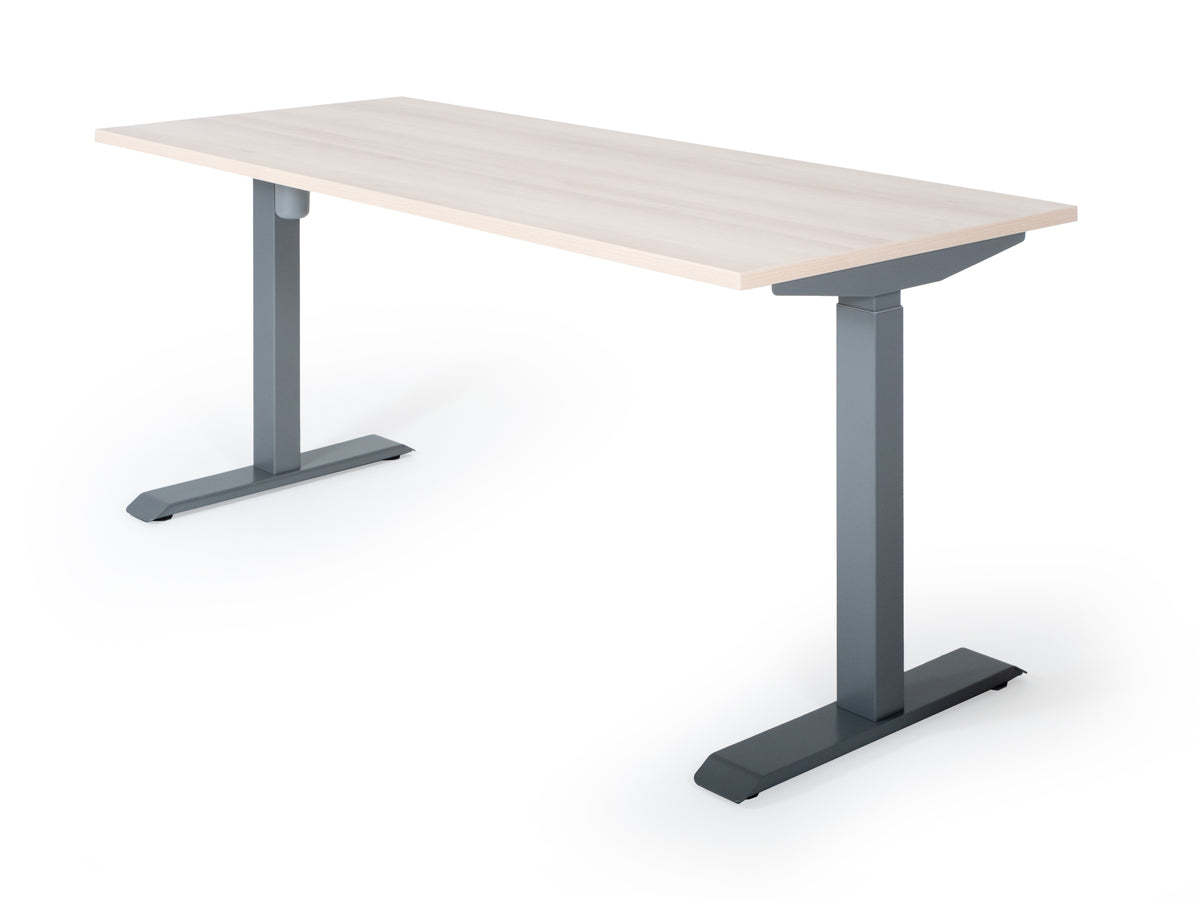 Elektriski augstumā regulējams galds Unico Line – Nabucco / Sudraba / 120 x 65