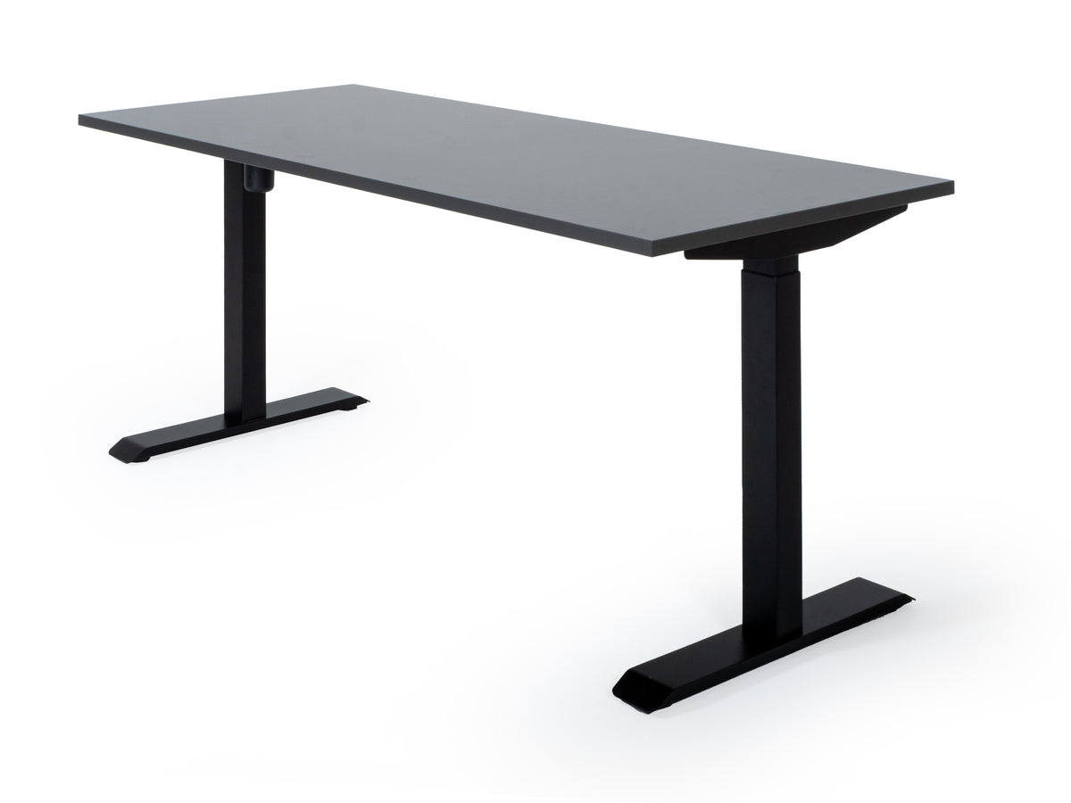 Elektriski augstumā regulējams galds Unico Line – Antracīts / Melna / 120 x 65