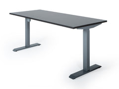 Elektriski augstumā regulējams galds Unico Line, galda virsmas krāsa Antracīts, statīva krāsa Sudraba, Ergostock