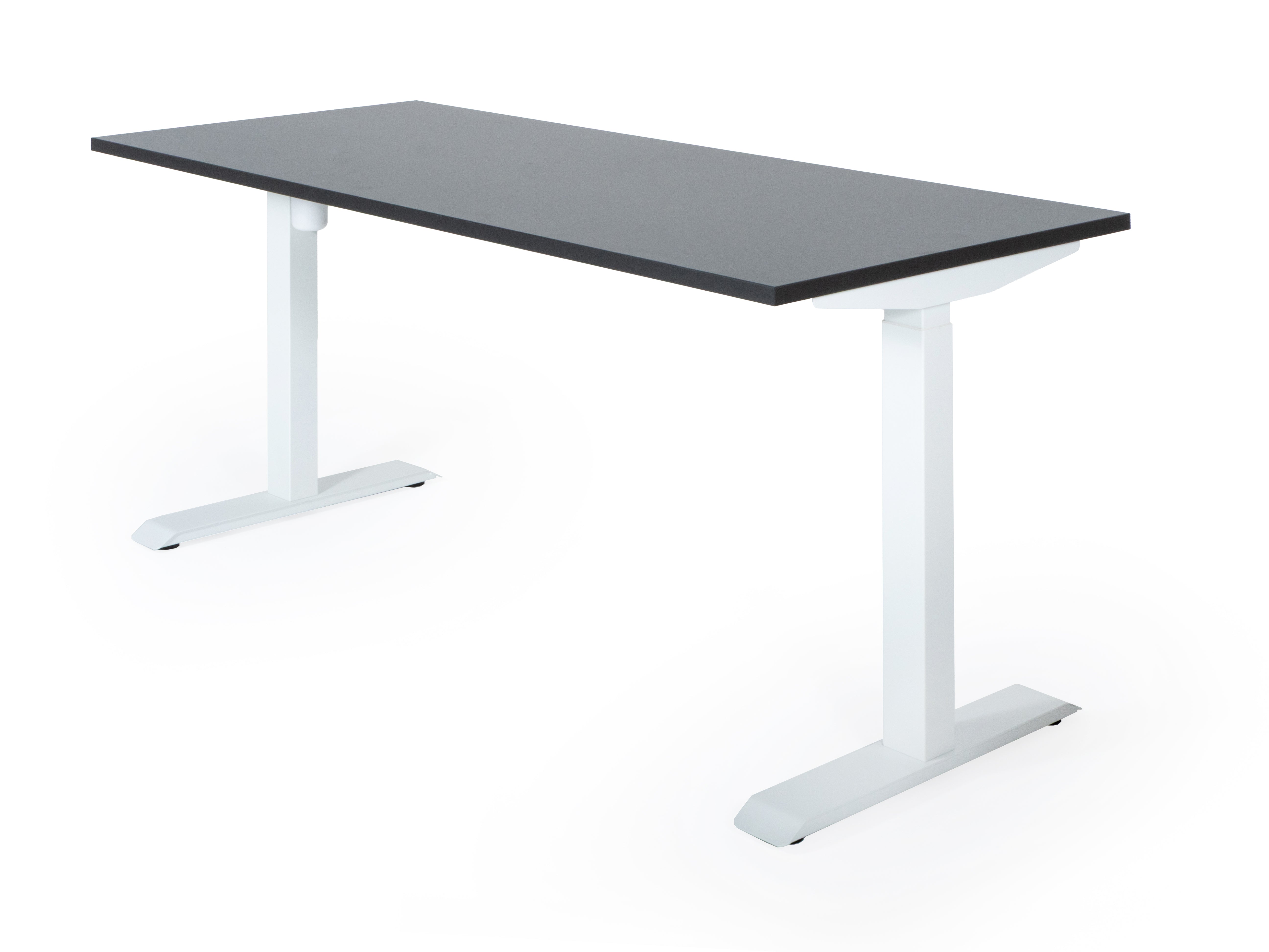 Elektriski augstumā regulējams galds Unico Line, galda virsmas krāsa Antracīts, statīva krāsa Balta, Ergostock