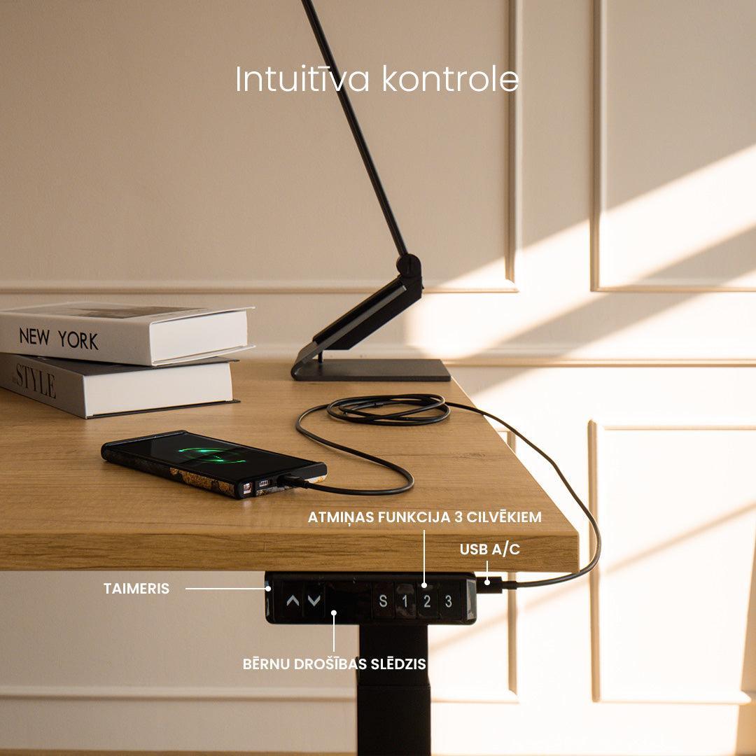 Elektriski augstumā regulējama galda Unico Line kontroliera funkcijas