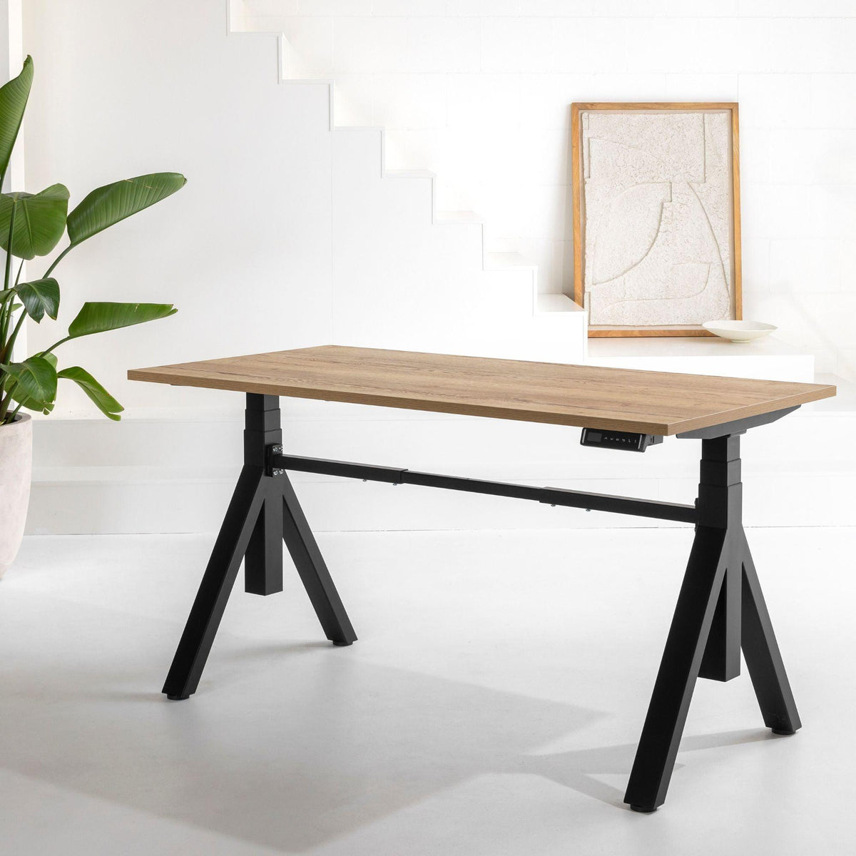 Elektriski augstumā regulējams galds Ypsilon – Antracīts / Melna / 120 x65