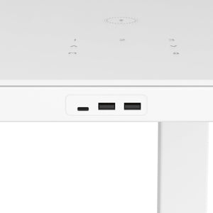 Elektriski augstumā regulējams multifunkcionāls galds Home Line balts