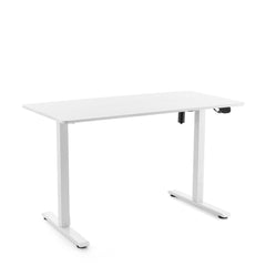 Elektriski augstumā regulējams rakstāmgalds WORKMATE, 120 x 60 cm, balts