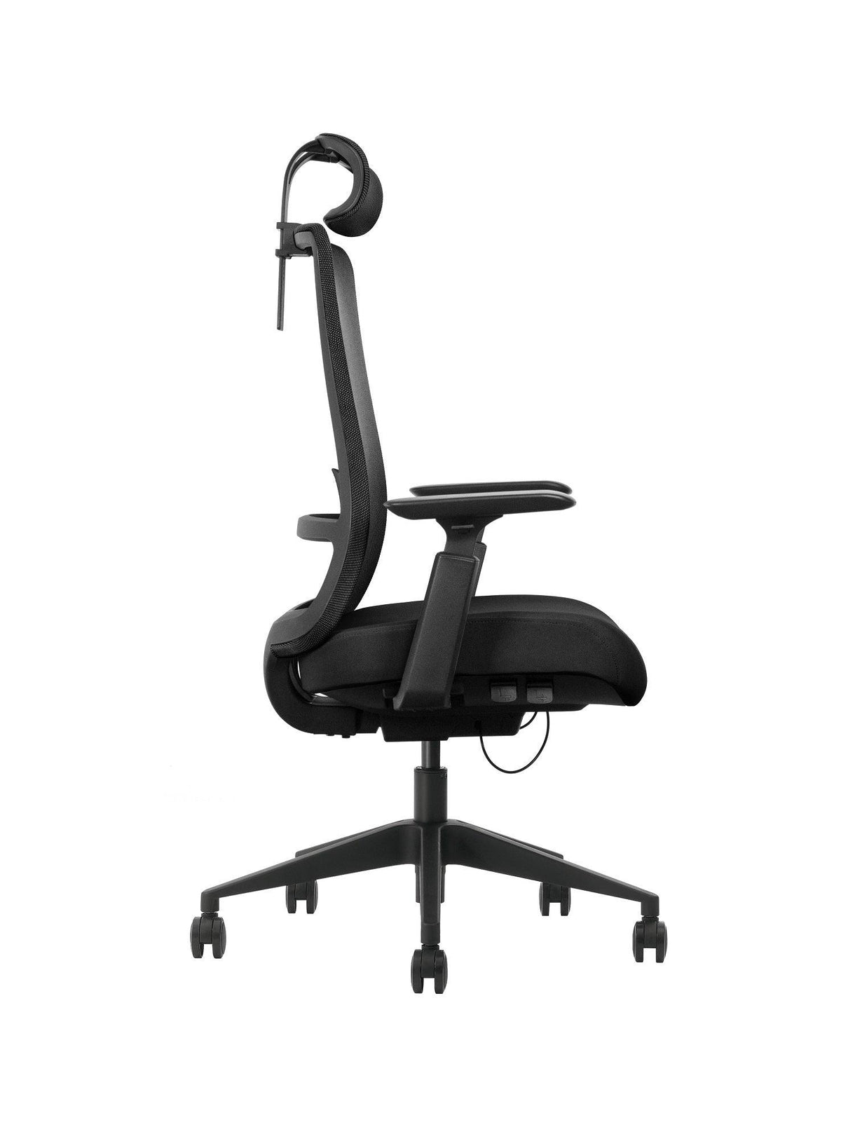 Ergostock komplekts augstumā regulējams galds Prestige Line 140 cm x 80 cm un Biroja krēsls VANE HD Handy Black