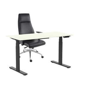 Ergostock komplekts augstumā regulējams galds Prestige Line 160 cm x 80 cm un Biroja krēsls Modo Chrome Black-Ergostock