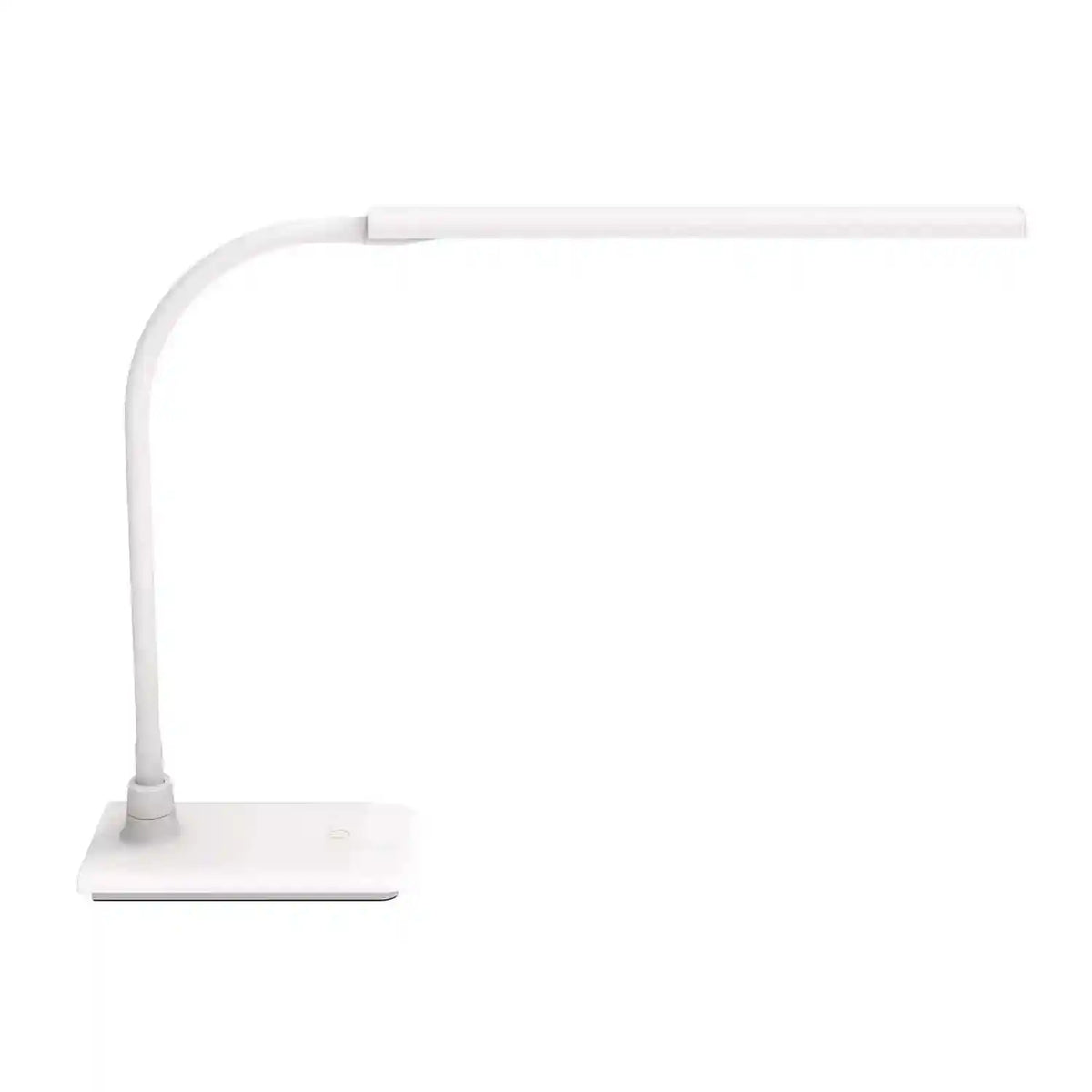 Galda lampa MAULpirro, LED, ar pamatni – Balta