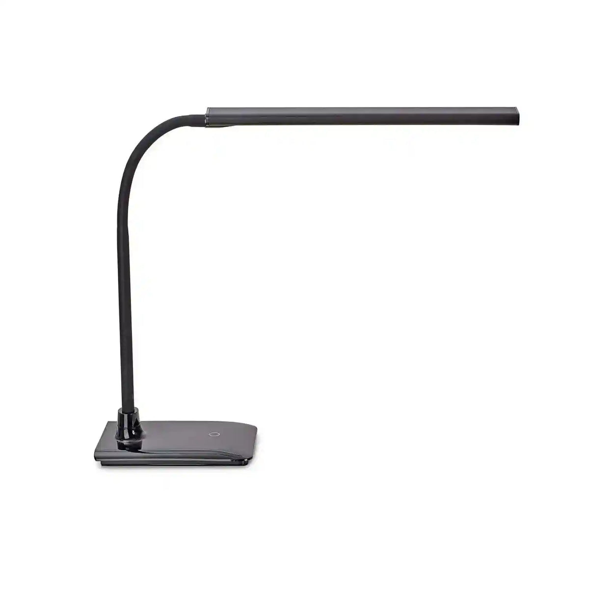 Galda lampa MAULpirro, LED, ar pamatni – Melna