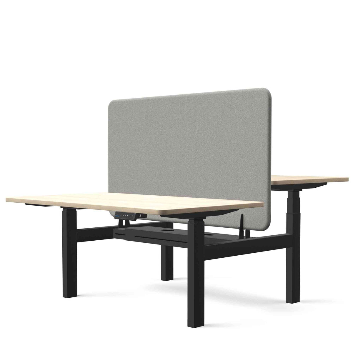 Galda starpsiena TYSTIQ DUO – 120 x 80 / Light Grey