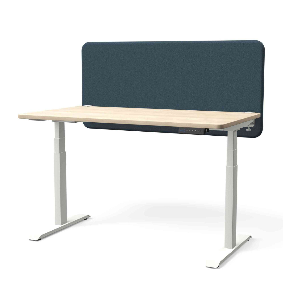 Galda starpsiena TYSTIQ – 120 x 65 / Grey Blue / Balta