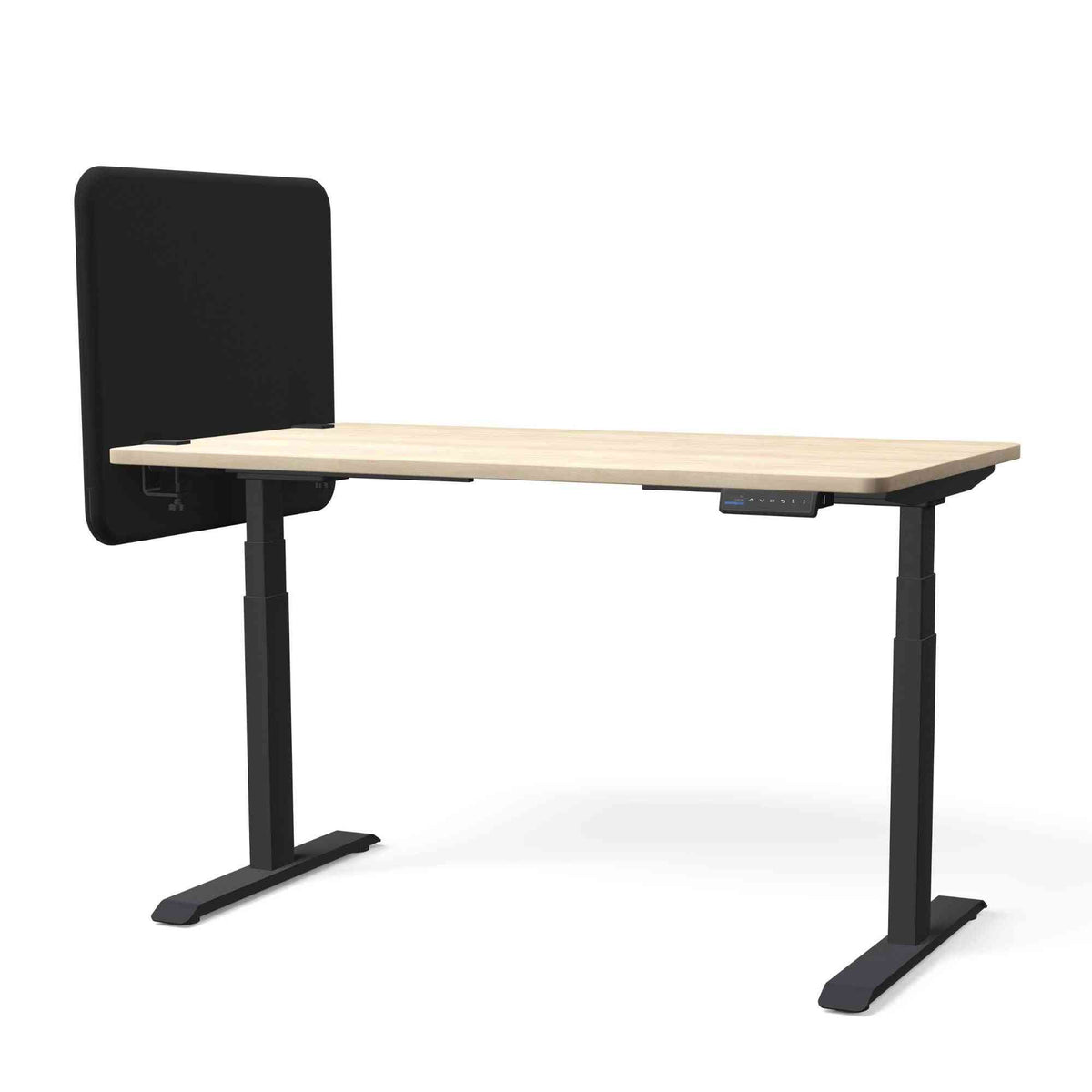 Galda starpsiena TYSTIQ MINI – 65 x 65 / Graphite Black / Melna