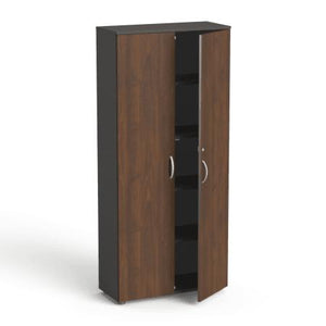 Garderobes skapis Flexx, ar 5 plauktiem, 1800 x 800 x 355 mm - Ergostock.lv