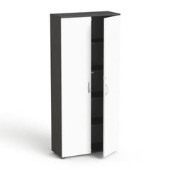 Garderobes skapis Flexx, ar 5 plauktiem, 1800 x 800 x 355 mm - Ergostock.lv