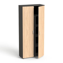 Garderobes skapis Flexx, ar 5 plauktiem, 1800 x 800 x 355 mm - Ergostock.lv