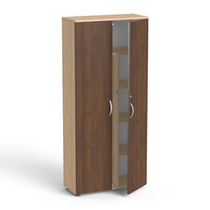 Garderobes skapis Flexx, ar 5 plauktiem, 1800 x 800 x 355 mm - Ergostock.lv