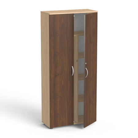 Garderobes skapis Flexx, ar 5 plauktiem, 1800 x 800 x 355 mm - Ergostock.lv