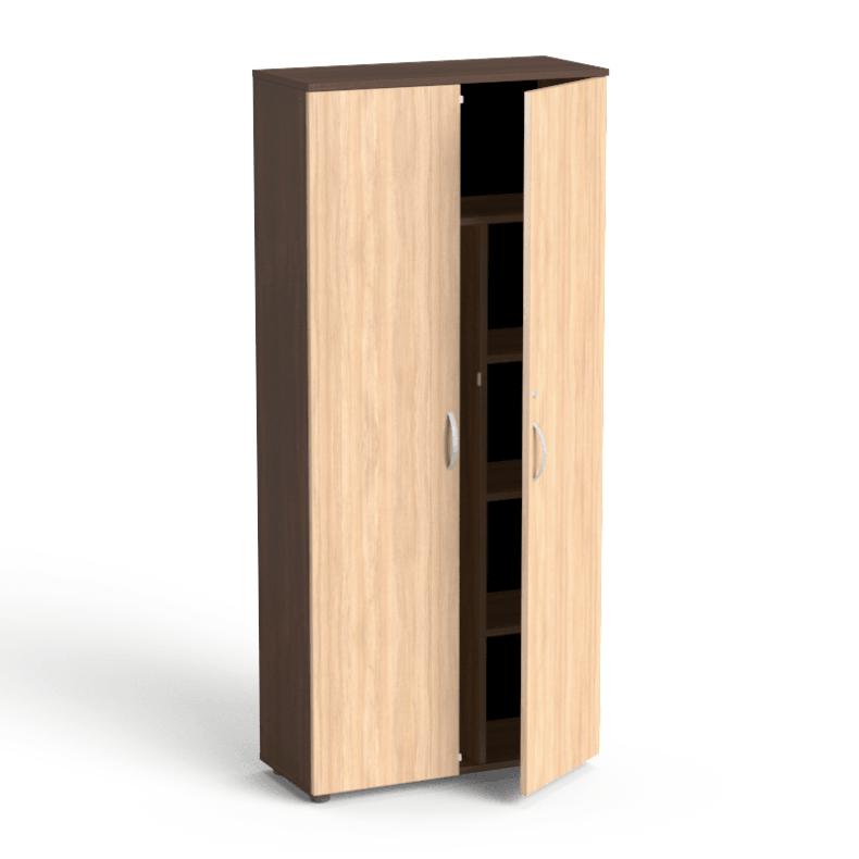 Garderobes skapis Flexx, ar 5 plauktiem, 1800 x 800 x 355 mm - Ergostock.lv