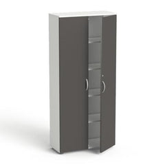 Garderobes skapis Flexx, ar 5 plauktiem, 1800 x 800 x 355 mm - Ergostock.lv