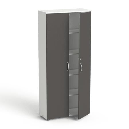 Garderobes skapis Flexx, ar 5 plauktiem, 1800 x 800 x 355 mm - Ergostock.lv