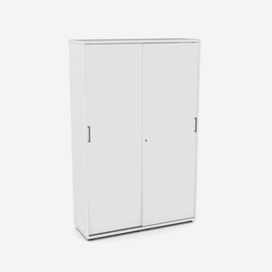 Garderobes skapis NUWO, ar plauktiem un stangu, 1890x1200x420 mm, konfigurējams - Ergostock.lv