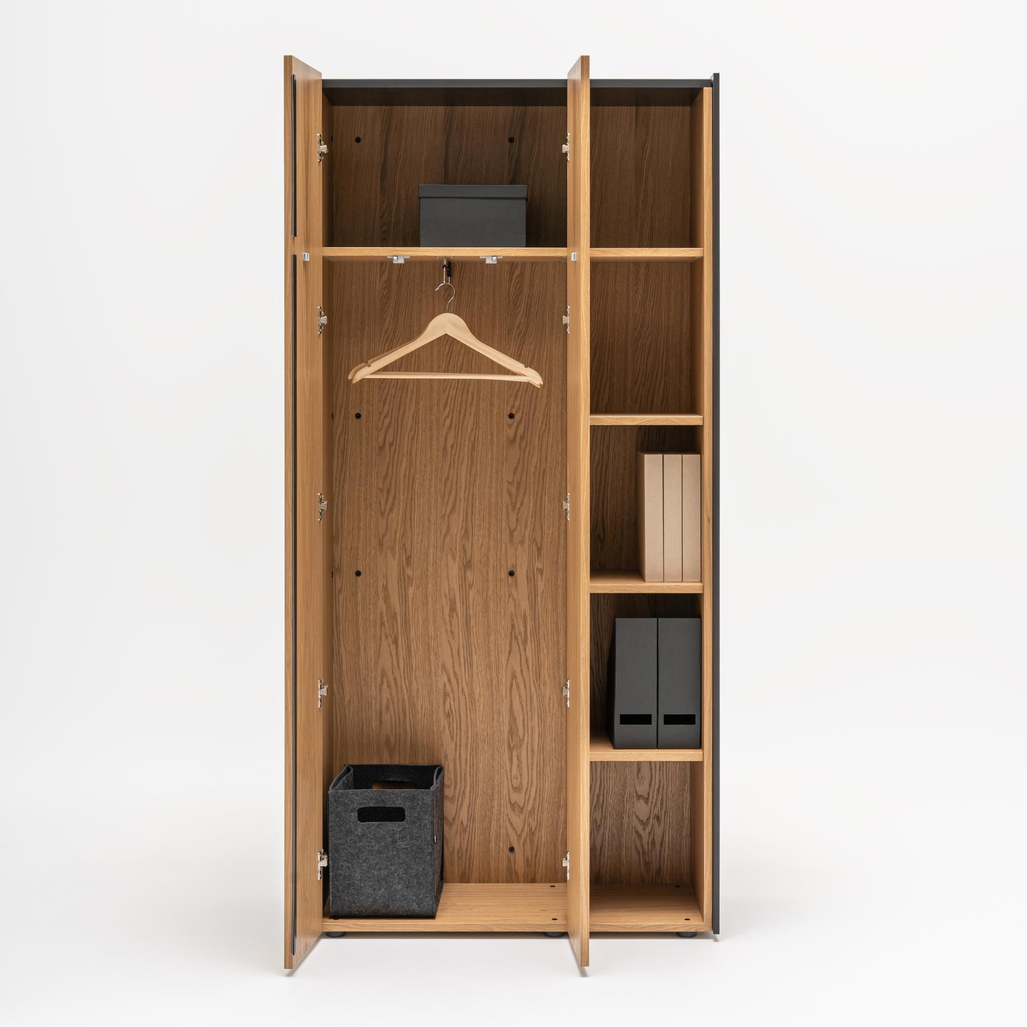 Garderobes skapis VIGA, mdd; konfigurējams - Ergostock.lv