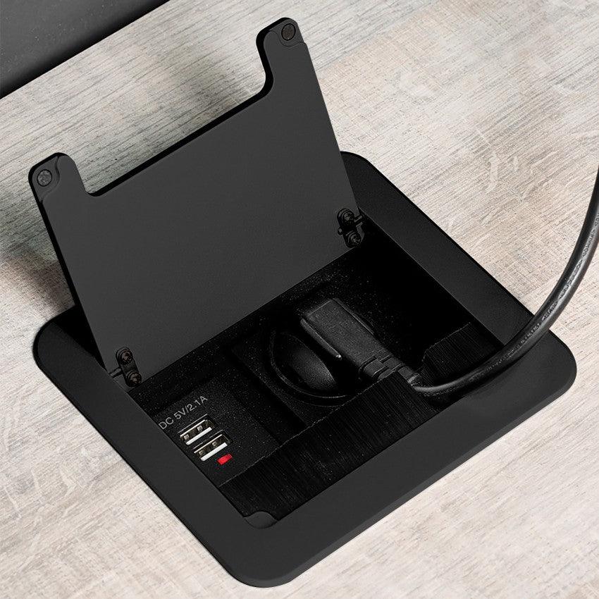 Iebūvējams Rozešu bloks Atom 14 | USB A x2, SCHUKO x1, HDMI x1