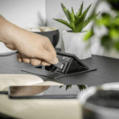 Iebūvējams Rozešu bloks AVARO, 1x SCHUKO, 2x USB A - Ergostock.lv