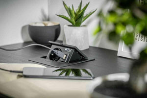 Iebūvējams Rozešu bloks AVARO C, 1x SCHUKO, USB A+C - Ergostock.lv