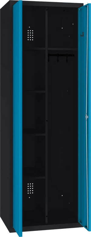 Inventāra skapis ar pakaramo 1800x600x500 mm - Ergostock.lv