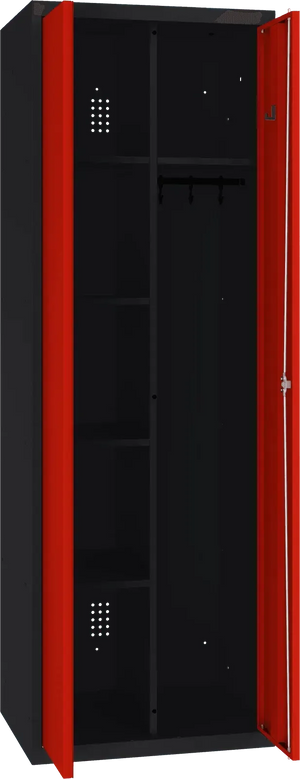 Inventāra skapis ar pakaramo 1800x600x500 mm - Ergostock.lv