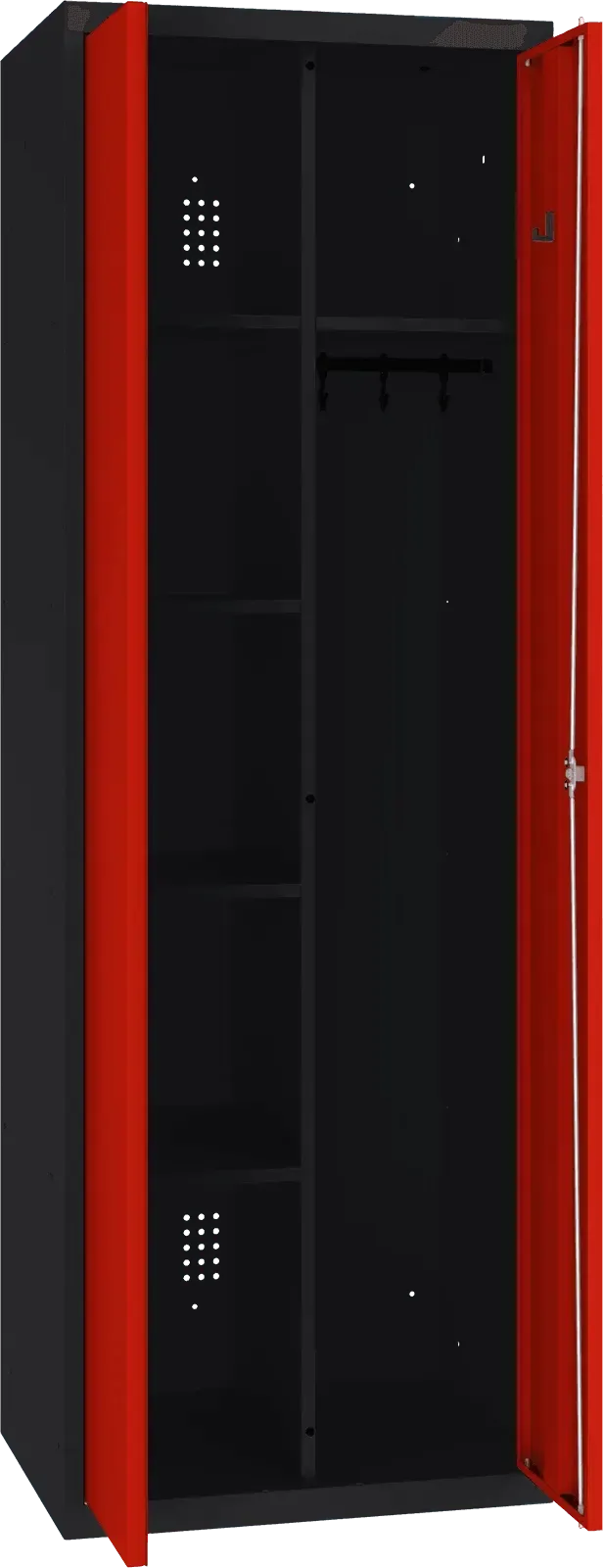 Inventāra skapis ar pakaramo 1800x600x500 mm - Ergostock.lv