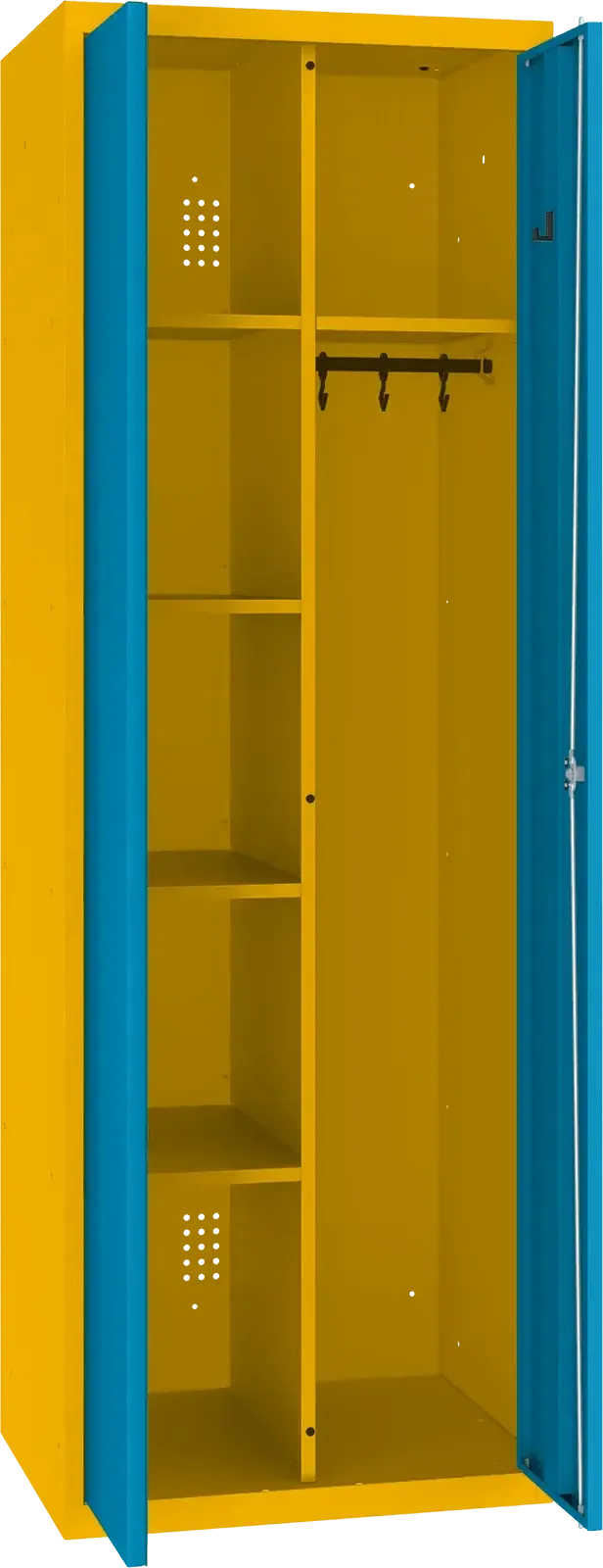 Inventāra skapis ar pakaramo 1800x600x500 mm - Ergostock.lv