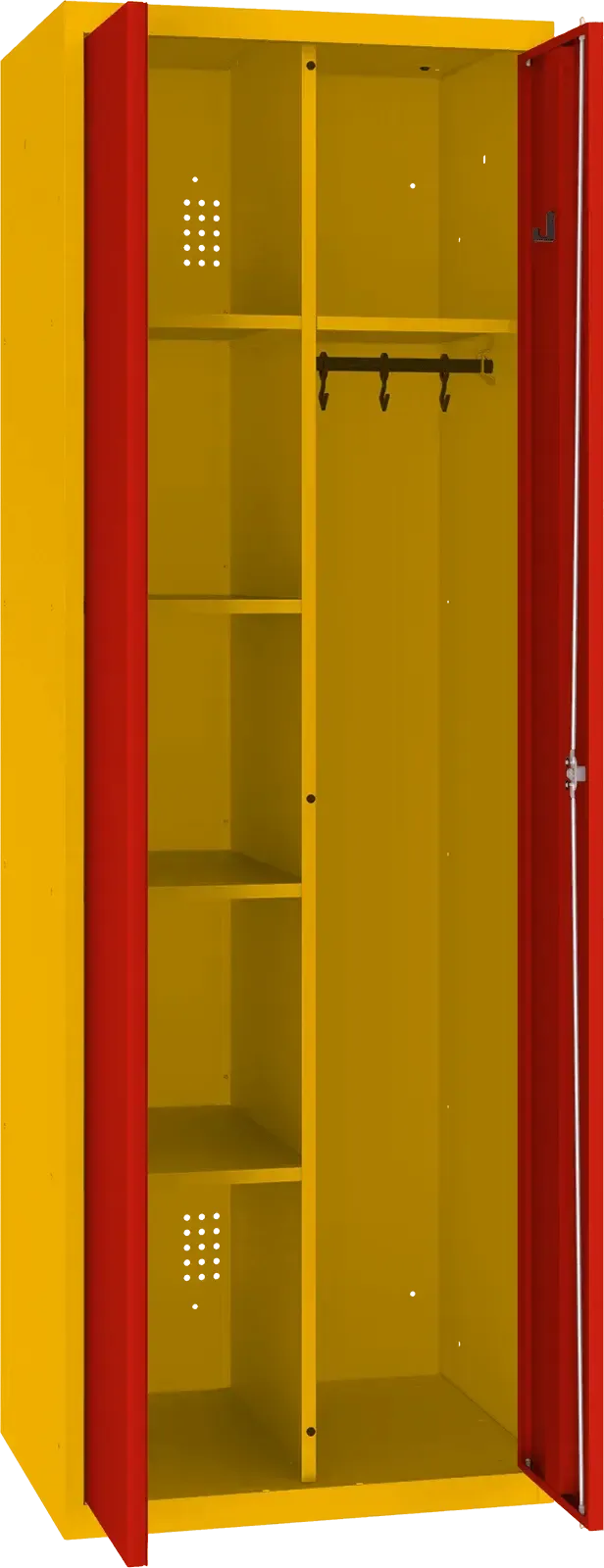 Inventāra skapis ar pakaramo 1800x600x500 mm - Ergostock.lv