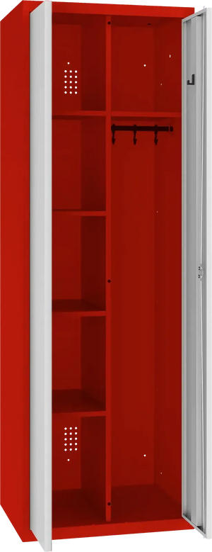 Inventāra skapis ar pakaramo 1800x600x500 mm - Ergostock.lv