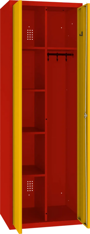 Inventāra skapis ar pakaramo 1800x600x500 mm - Ergostock.lv