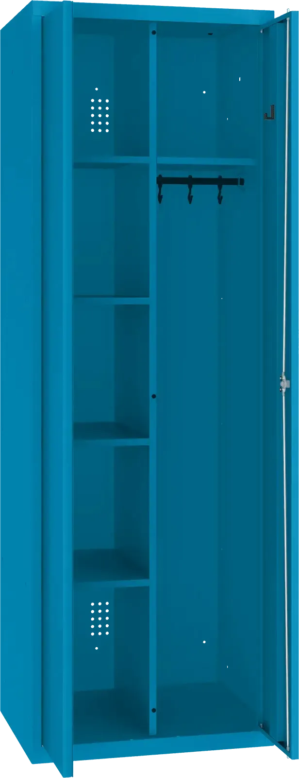 Inventāra skapis ar pakaramo 1800x600x500 mm – zils / zils